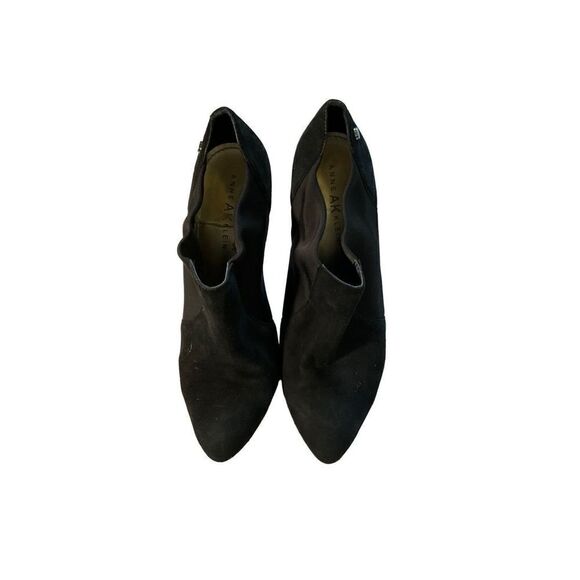 Anne Klein Belicimo Leather Suede Black Booties - Picture 12 of 14